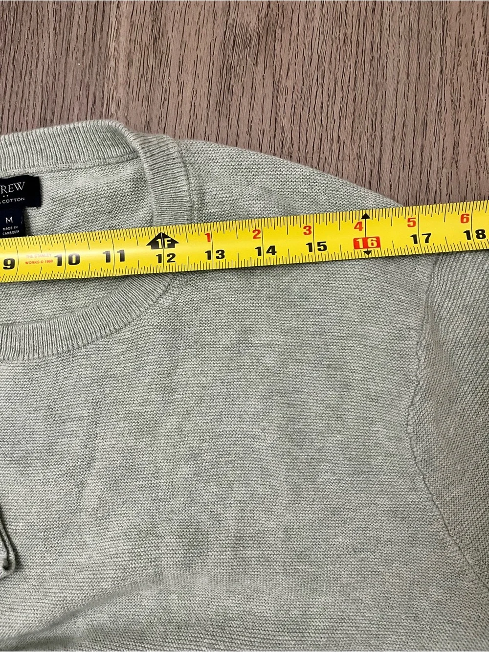 J. Crew Men's Crewneck Sweater in Sage Green